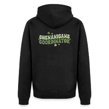Coordonnatrice des manigances Enseignante de maternelle rue - Veste à capuche bio Premium Unisexe - noir - Dos - Nico (187cm)
