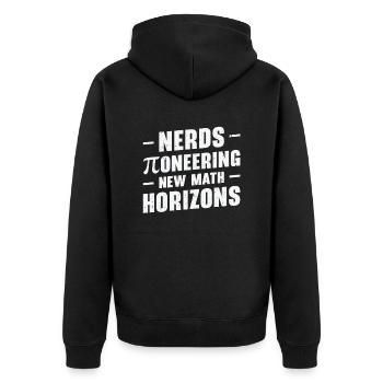 Pi Day Nerd Pi Symbol Number Nerdy Math - Veste à capuche bio Premium Unisexe - noir - Dos - Nico (187cm)