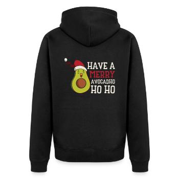 Noël Avocat Keto Fruit Diet Holiday Keto - Veste à capuche bio Premium Unisexe - noir - Dos - Nico (187cm)