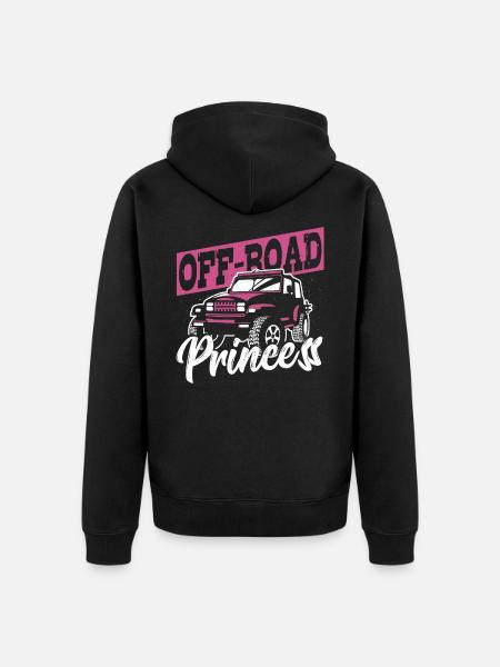 Off-Road Princess Offroading Off-Roading - Unisex Premium Organic Zip Hoodie - black