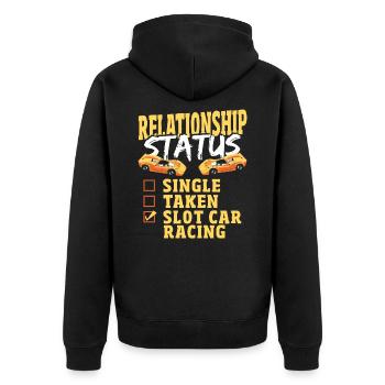 Statut de la relation Slot Car Racing Slotcar Racer - Veste à capuche bio Premium Unisexe - noir - Dos - Nico (187cm)