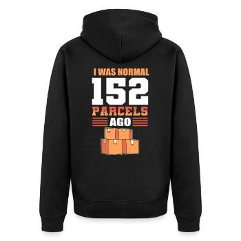 Travailleurs des postes Facteurs Postes - Veste à capuche bio Premium Unisexe - noir - Dos - Nico (187cm)