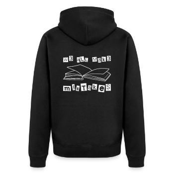 Dyslexie Enseignant Dyslexie Thérapie de la dyslexie - Veste à capuche bio Premium Unisexe - noir - Dos - Nico (187cm)
