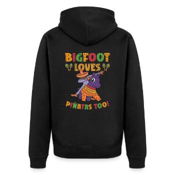 Cinco de Mayo Cryptozoologie Bigfoot Fiesta - Veste à capuche bio Premium Unisexe - noir - Dos - Nico (187cm)