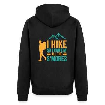 Randonnées Camping Randonneurs en montagne - Veste à capuche bio Premium Unisexe - noir - Dos - Nico (187cm)