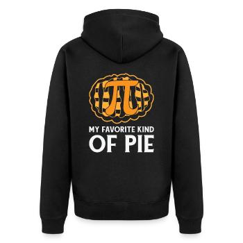 Pi Day Cake Math Number Pi Symbol Food - Veste à capuche bio Premium Unisexe - noir - Dos - Nico (187cm)