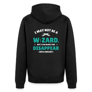 Anesthesia Anesthesiologist Nurse Anesthesiology - Unisex Premium Organic Zip Hoodie - black - Back - Nico (187cm)