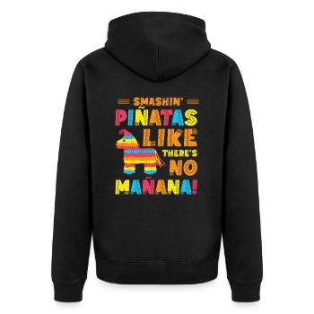 Cinco De Mayo Fête mexicaine de la Piñata Fiesta - Veste à capuche bio Premium Unisexe - noir - Dos - Nico (187cm)