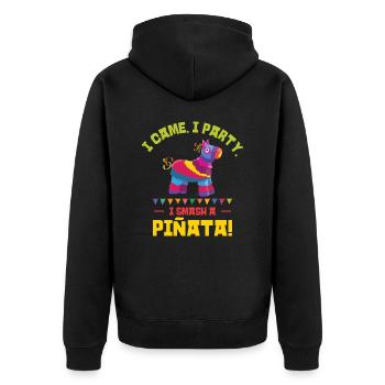 Cinco De Mayo Fête mexicaine de la Piñata Fiesta - Veste à capuche bio Premium Unisexe - noir - Dos - Nico (187cm)
