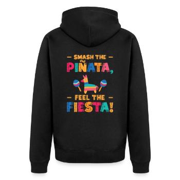 Cinco De Mayo Fête mexicaine de la Piñata Fiesta - Veste à capuche bio Premium Unisexe - noir - Dos - Nico (187cm)