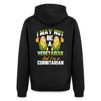 culture du maïs cultures agriculture - Veste à capuche bio Premium Unisexe - noir - Dos - Nico (187cm)