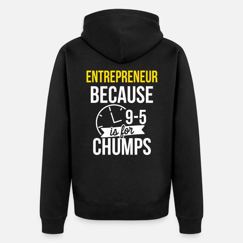 Entrepreneur Entreprise Entrepreneuriat - Veste à capuche bio Premium Unisexe - noir