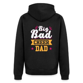 Cheerleader Proud Cheer Dad Cheerleading - Veste à capuche bio Premium Unisexe - noir - Dos - Nico (187cm)
