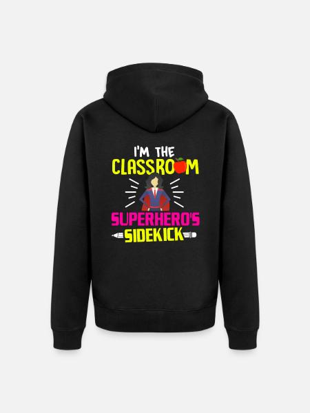 Paraprofessional Teacher Para Educator - Unisex Premium Organic Zip Hoodie - black