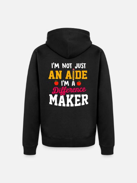 Paraprofessional Teacher Para Educator - Unisex Premium Organic Zip Hoodie - black