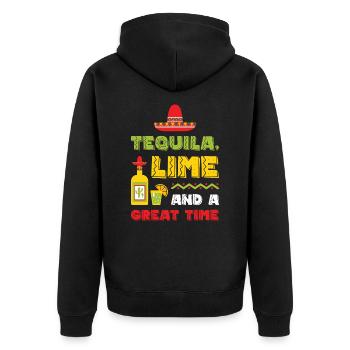 Cinco de Mayo Mexican Mexico Fiesta Drink Party - Veste à capuche bio Premium Unisexe - noir - Dos - Nico (187cm)