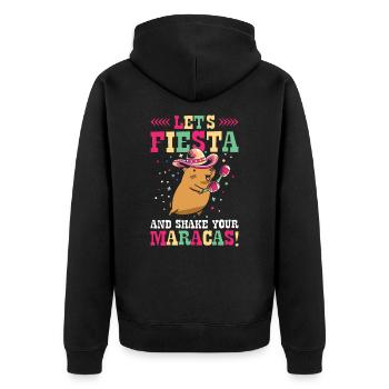 Capybara Mariachi Cinco de Mayo Fiesta - Veste à capuche bio Premium Unisexe - noir - Dos - Nico (187cm)