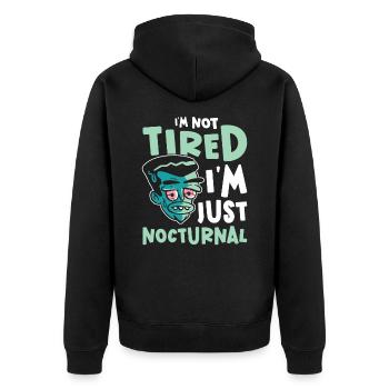 Service de cimetière des travailleurs de nuit - Veste à capuche bio Premium Unisexe - noir - Dos - Nico (187cm)