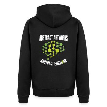 Mois de la sensibilisation artistique pour - Veste à capuche bio Premium Unisexe - noir - Dos - Nico (187cm)