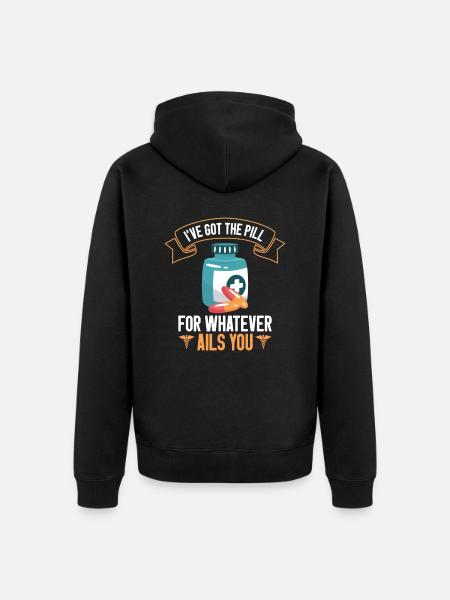 Pharmacy Technician Pharmacist Tech CPHT - Unisex Premium Organic Zip Hoodie - black