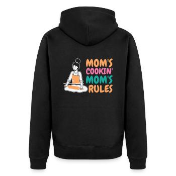 Fête des mères Vacances Grand-mère Cuisine Maman - Veste à capuche bio Premium Unisexe - noir - Dos - Nico (187cm)