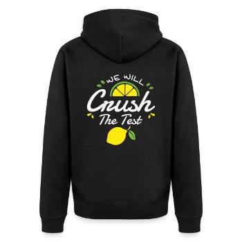 Test Day Teacher Testing Day School Staar Test - Unisex Premium Organic Zip Hoodie - black - Back - Nico (187cm)