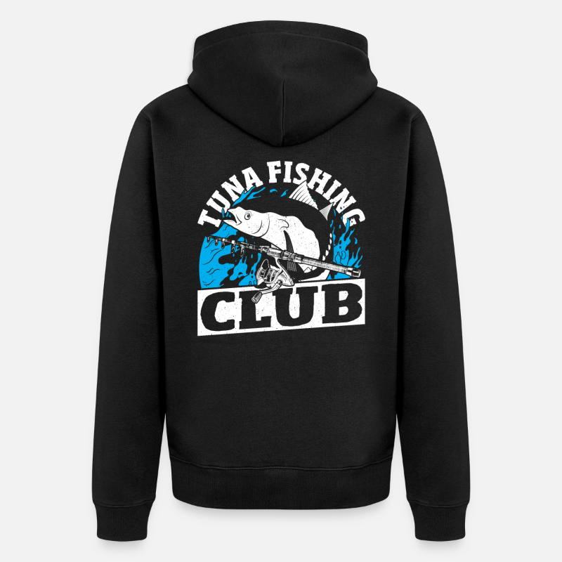 Club de pêche au thon Thon - Veste à capuche bio Premium Unisexe - noir