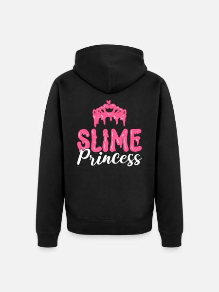 Schleim-Prinzessin - Unisex Premium Bio Zip Hoodie - Schwarz