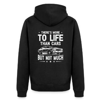 Muscle Car Enthusiast Car Enthusiast - Veste à capuche bio Premium Unisexe - noir - Dos - Nico (187cm)