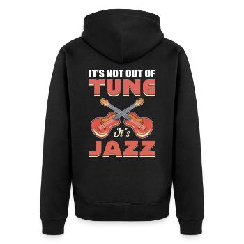 Ce n’est pas désaccordé, c’est du jazz Jazz Musique Jazz - Veste à capuche bio Premium Unisexe - noir - Dos - Nico (187cm)