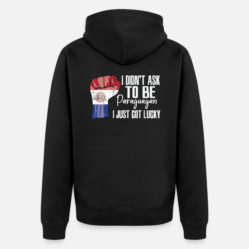 Fierté paraguayenne Drapeau paraguayen - Veste à capuche bio Premium Unisexe - noir