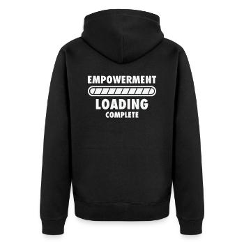 Féminisme Féminisme Femmes Égalité - Veste à capuche bio Premium Unisexe - noir - Dos - Nico (187cm)