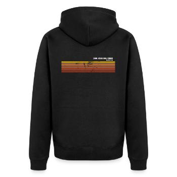 Retro San Jose Del Cabo Mexique Vintage Vacances - Veste à capuche bio Premium Unisexe - noir - Dos - Nico (187cm)