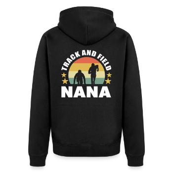 Athlétisme Athlétisme Nana Marathon Running - Veste à capuche bio Premium Unisexe - noir - Dos - Nico (187cm)