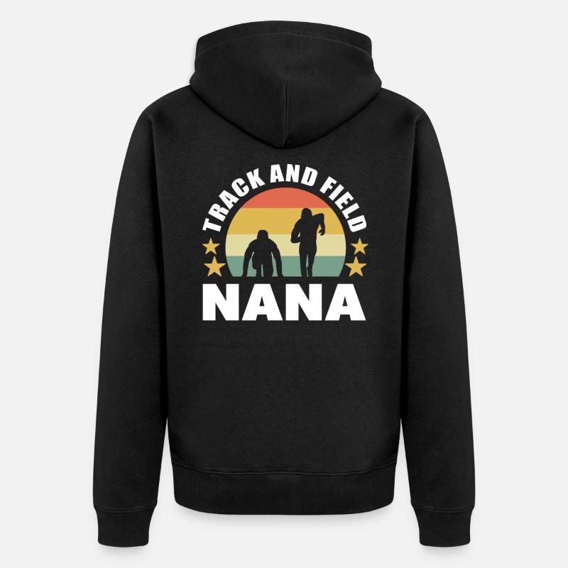 Athlétisme Athlétisme Nana Marathon Running - Veste à capuche bio Premium Unisexe - noir