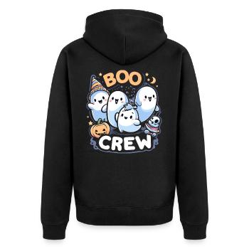 Boo Crew - Veste à capuche bio Premium Unisexe - noir - Dos - Nico (187cm)