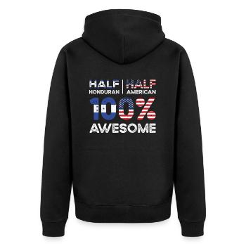Hondurien American Patriot États-Unis - Veste à capuche bio Premium Unisexe - noir - Dos - Nico (187cm)
