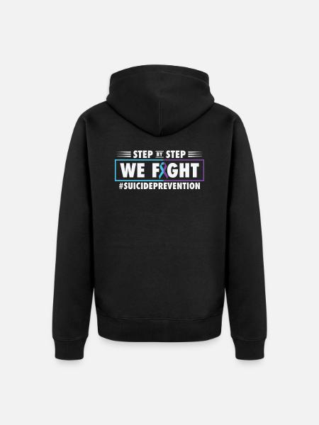 988 Suicide Prevention Awareness Month Mental - Unisex Premium Organic Zip Hoodie - black