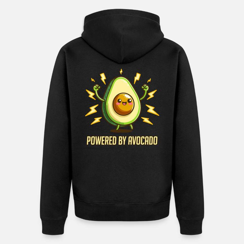 Propulsé par l’avocat - Veste à capuche bio Premium Unisexe - noir