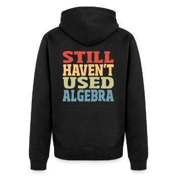 Geometrie Graph Kalkül Algebra Lehrer Must Haves - Unisex Premium Bio Zip Hoodie - Schwarz - Hinten - Nico (187cm)