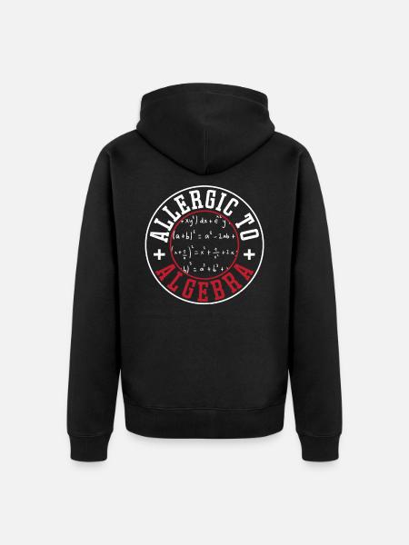 Math Nerd Mathematiker Mathebezogene Geschenke - Unisex Premium Bio Zip Hoodie - Schwarz