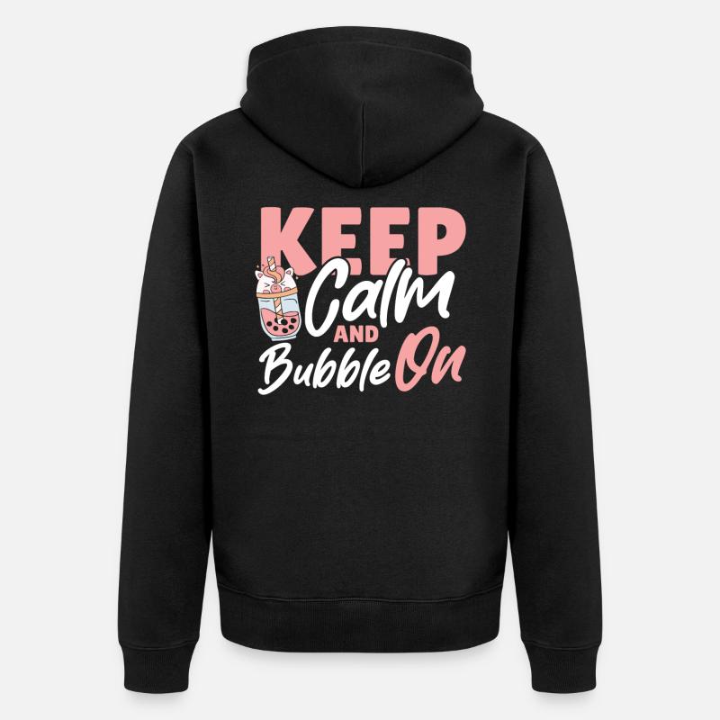 Boba Tea Thé Vert Matcha - Veste à capuche bio Premium Unisexe - noir