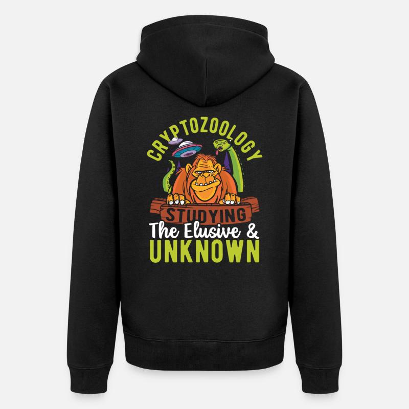 Pseudoscience cryptique et sous-culture - Veste à capuche bio Premium Unisexe - noir