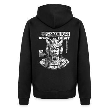 Samurai Tech : T-shirt musical pour les fans de science-fiction - Veste à capuche bio Premium Unisexe - noir - Dos - Nico (187cm)