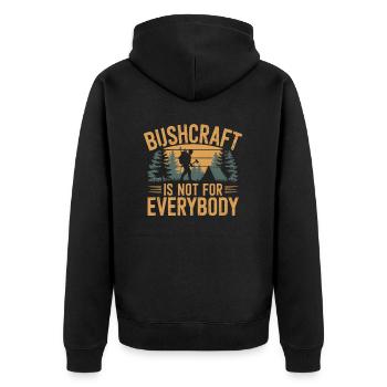 Bushcraft - Veste à capuche bio Premium Unisexe - noir - Dos - Nico (187cm)