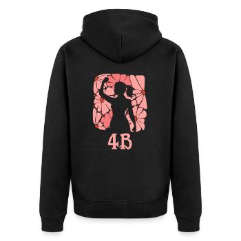 Mouvement 4B Féminisme Femmes Coréennes Fortes - Veste à capuche bio Premium Unisexe - noir - Dos - Nico (187cm)