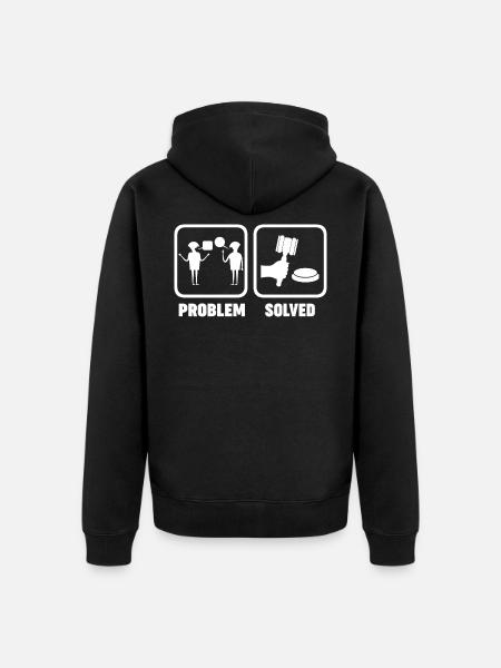 Auctioneer Job Problem Solve - Unisex Premium Organic Zip Hoodie - black