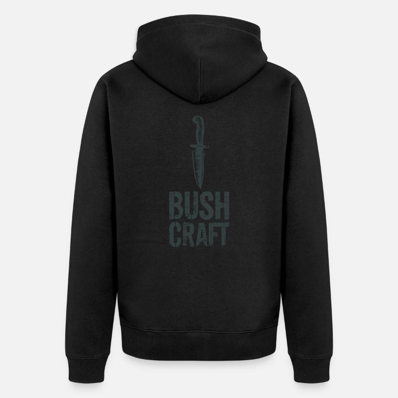 Bushcraft - Veste à capuche bio Premium Unisexe - noir