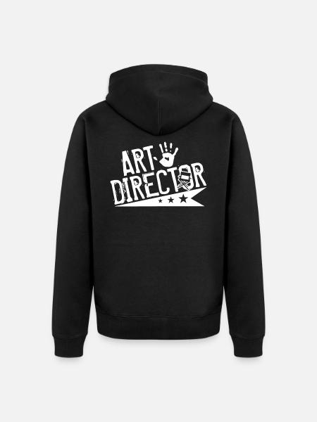 Awesome Art Director - Unisex Premium Organic Zip Hoodie - black