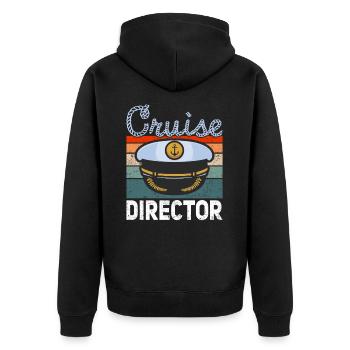 Kreuzfahrt Kreuzfahrtdirektor Directeur de croisière - Veste à capuche bio Premium Unisexe - noir - Dos - Nico (187cm)